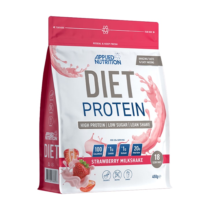 Applied Nutrition Diet Protein Strawberry Milkshake 450g