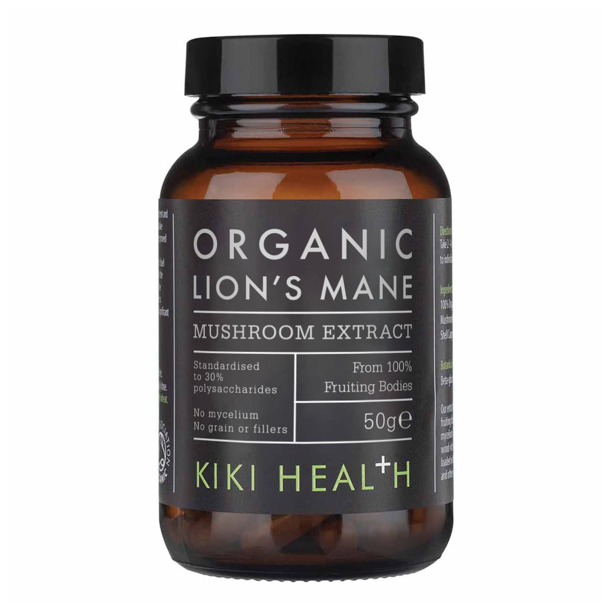 Kiki Health Organic Lion's Mane Extract Powder 50g