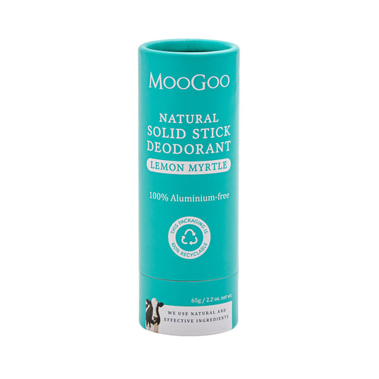 MooGoo Natural Solid Stick Deodorant Lemon Myrtle 65g
