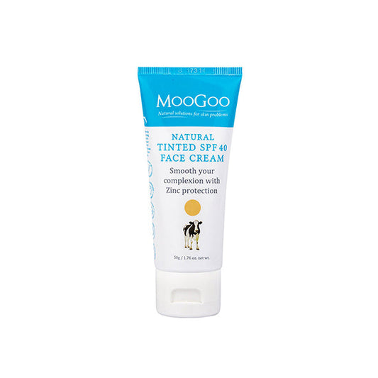 MooGoo Natural Tinted SPF40 Face Cream 50g