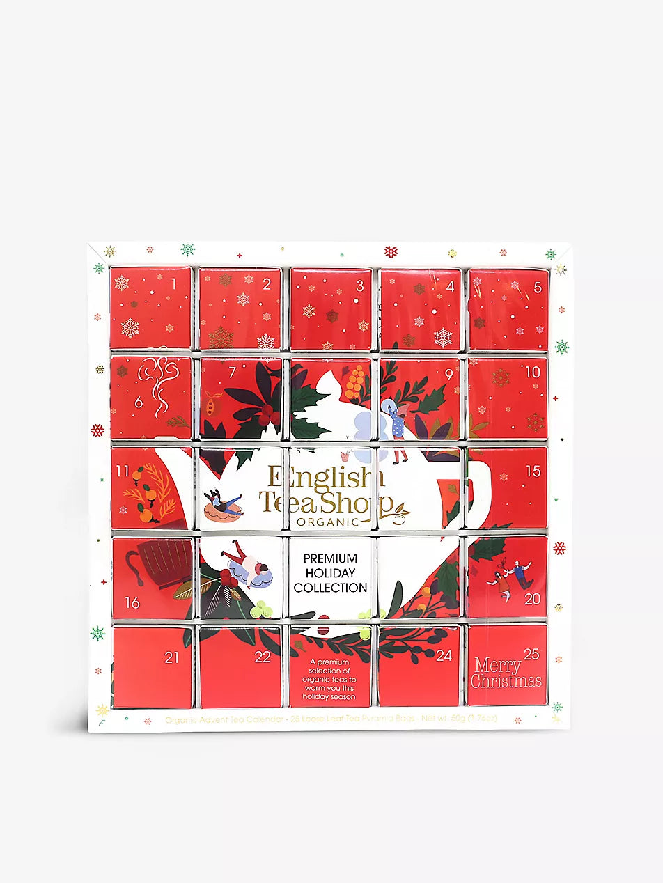 English Tea Shop Organic Red Puzzle Advent Calendar