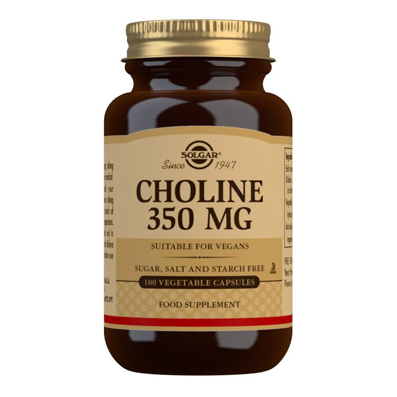 Solgar Choline 350mg 100 capsules