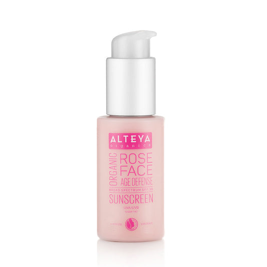 Alteya Organics Rose Face Age Defense Sunscreen SPF30 50ml