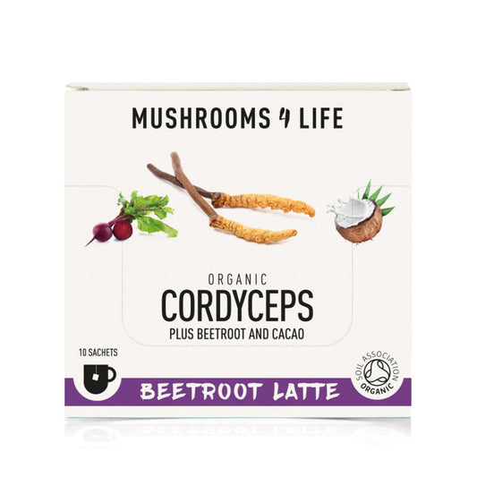 Mushrooms for Life Organic Cordyceps Beetroot Latte 130g