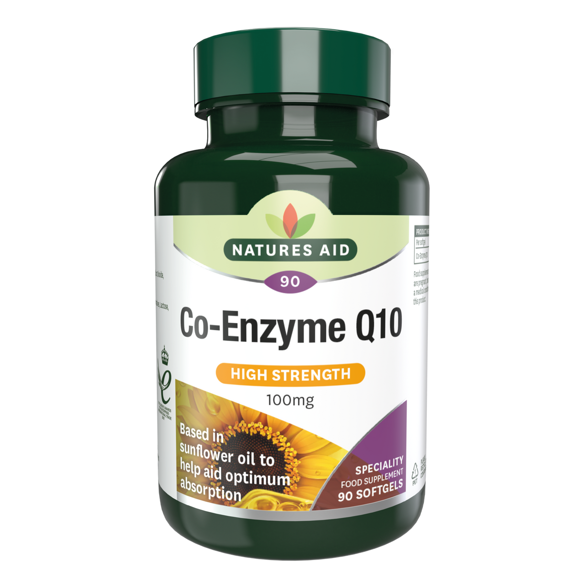 Natures Aid Co-Enzyme Q10 100mg 90 softgels