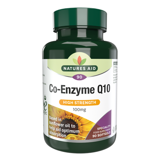 Natures Aid Co-Enzyme Q10 100mg 90 softgels