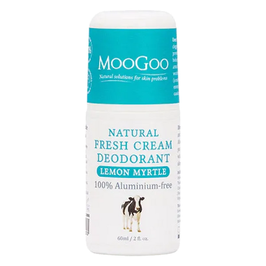 MooGoo Natural Fresh Cream Deodorant Lemon Myrtle 60ml