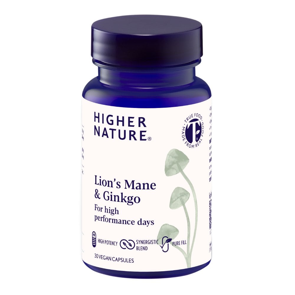 Higher Nature Lions Mane & Ginkgo 30 capsules