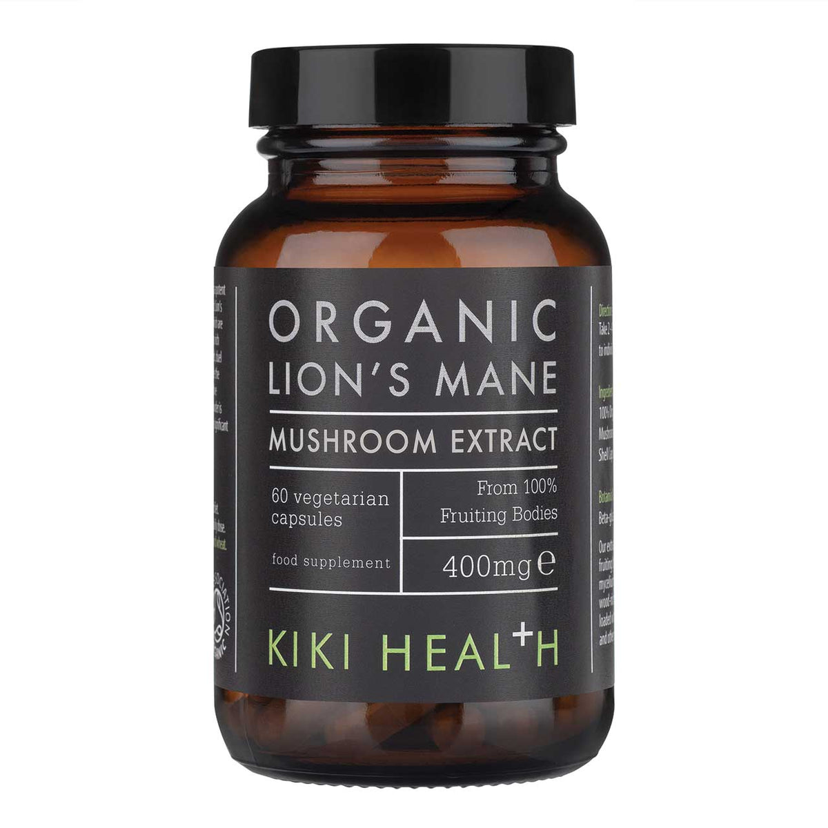 Kiki Health Organic Lion's Mane Extract 60 vegicaps