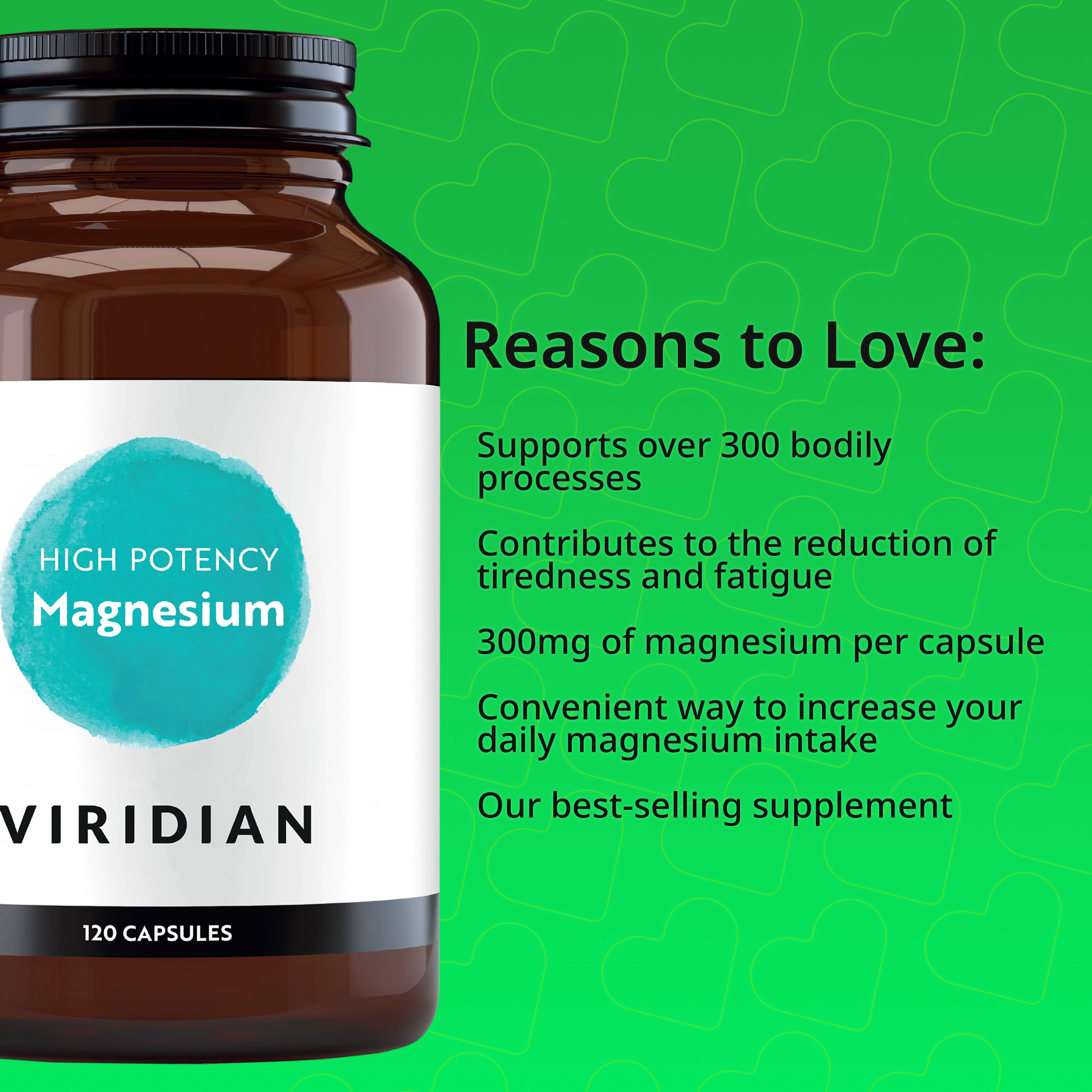 Viridian High Potency Magnesium 300Mg 120