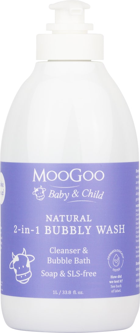 MooGoo Baby & Child 2-in-1 Bubbly Wash 1 litres