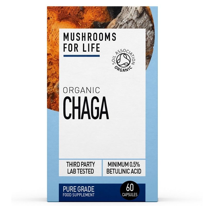 Mushrooms for Life Organic Chaga 60 capsules 30g