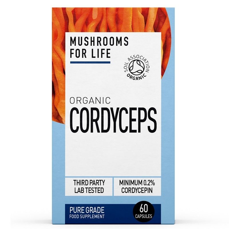 Mushrooms For Life Organic Cordyceps Perform 60 capsules 36g