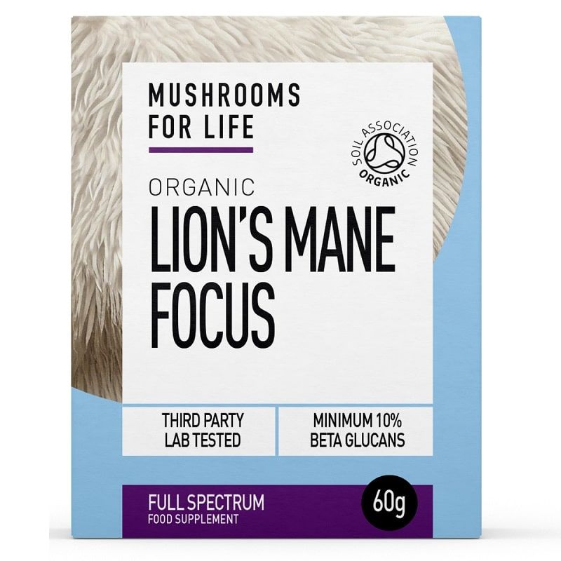 Mushrooms for Life Organic Lion’s Mane Focus Extract Powder 60g