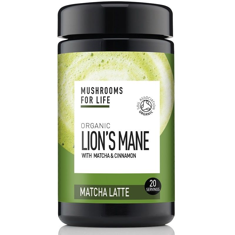 Mushrooms For Life Organic Lion’s Mane Matcha Latte 110g
