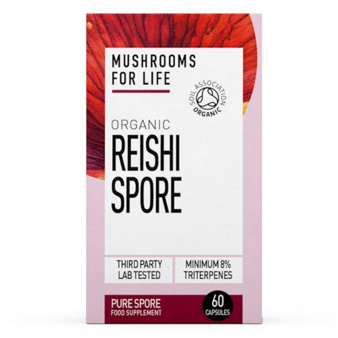 Mushrooms For Life Organic Reishi Spore 60 capsules 30g