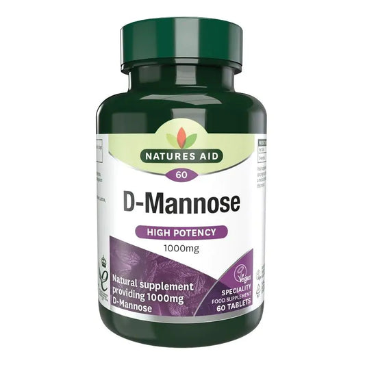 Natures Aid D-Mannose 1000mg 60 tablets