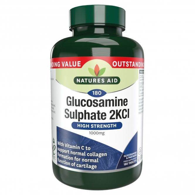 Natures Aid Glucosamine Sulphate 2KCl 1000mg (180)