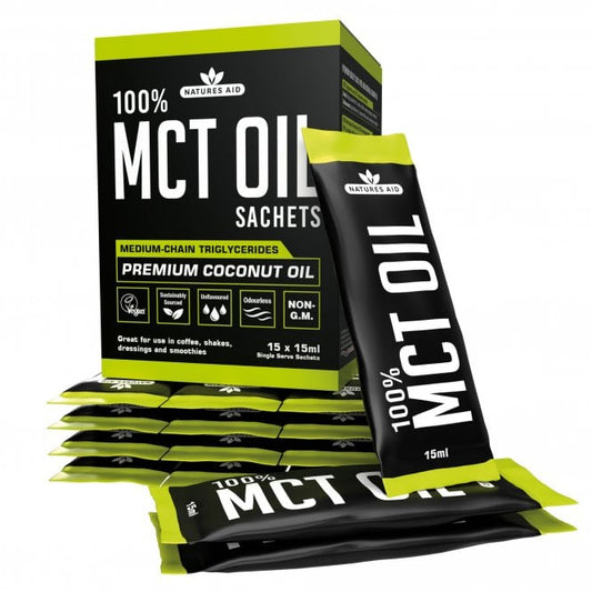 Natures Aid 100% MCT Oil 15 x 15ml Sachets