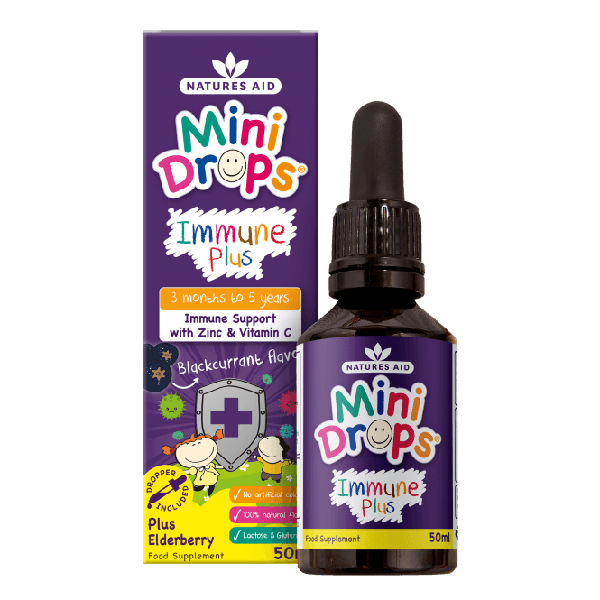 Natures Aid Mini Drops Immune Plus 50ml