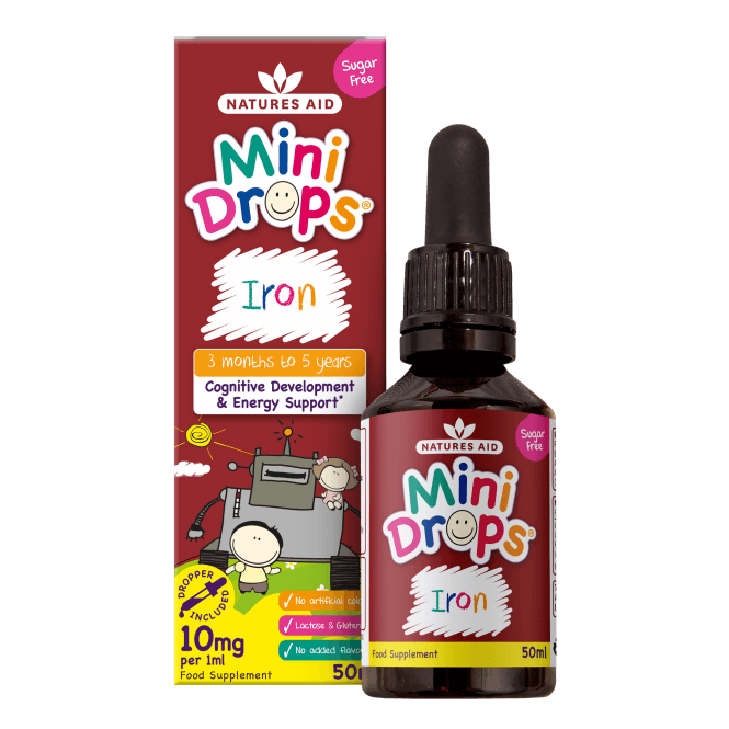 Natures Aid Mini Drops Iron 50ml