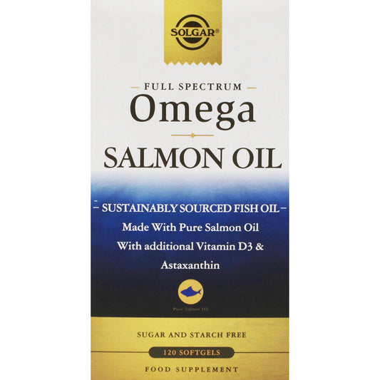 Solgar Full Spectrum Omega Salmon Oil 120 softgels