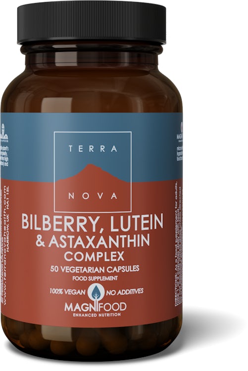 Terranova Bilberry, Lutein & Astazanthin Complex 50 Veg Capsules