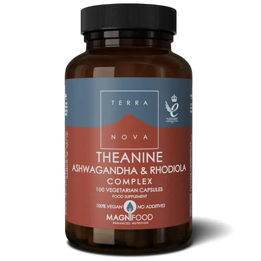 Terranova Theanine Ashwagandha, rhodiola complex 100 Caps