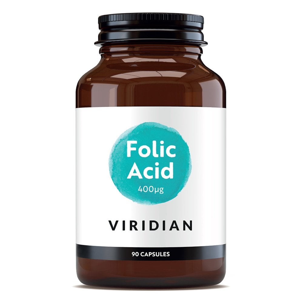 Viridian Folic Acid 400ug 90 capsules