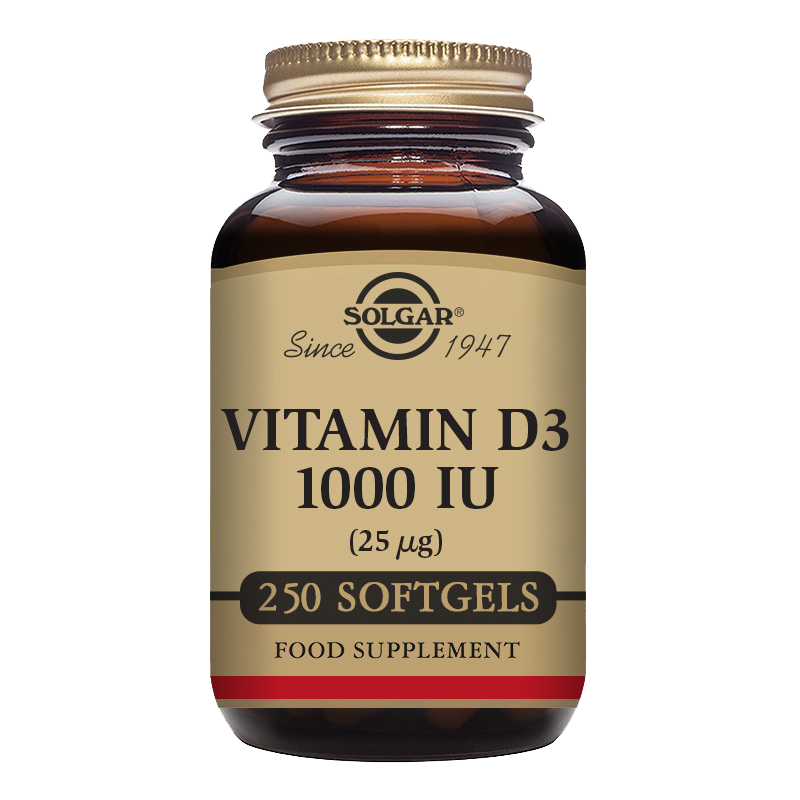 Solgar Vitamin D3 1000iu 250 softgels