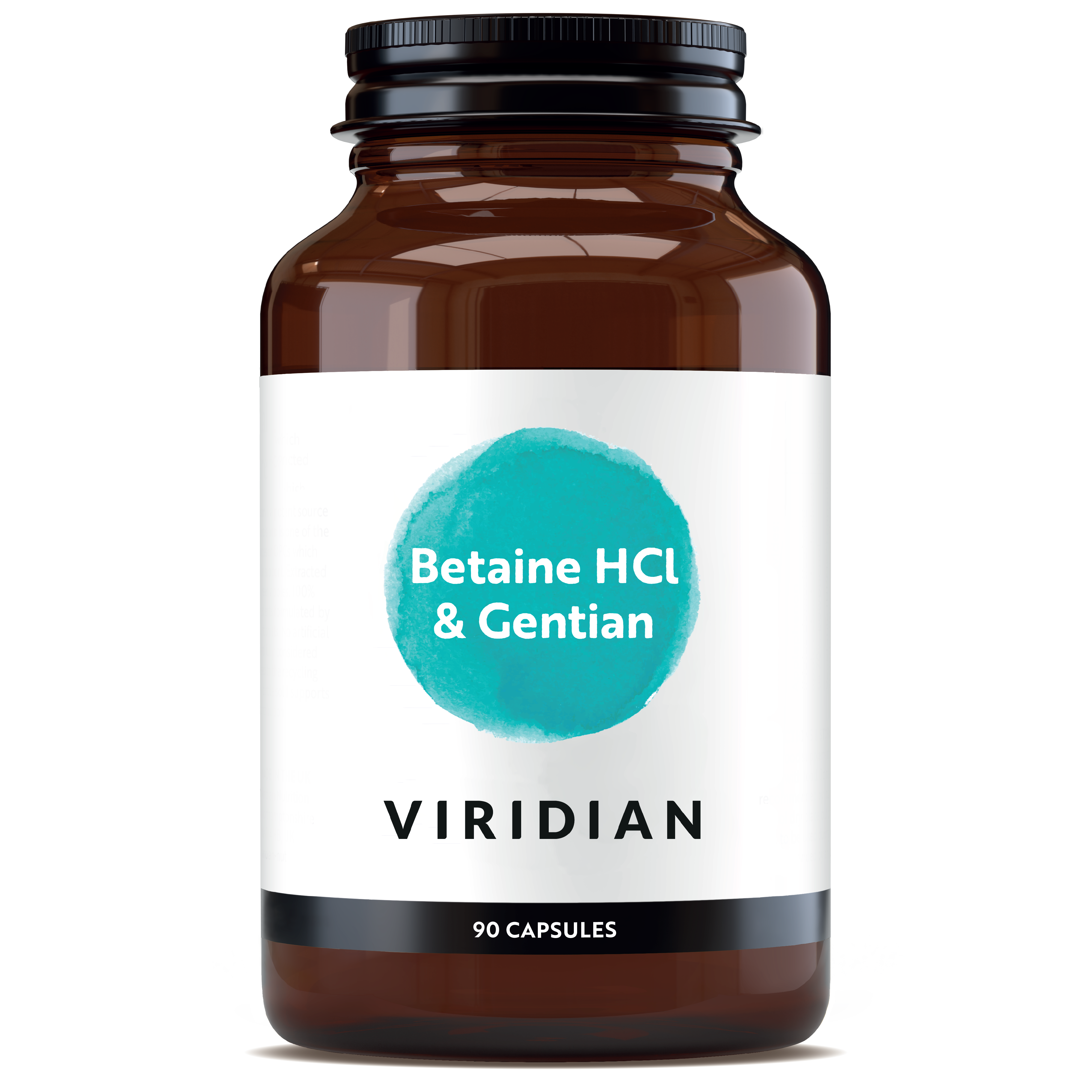 Viridian Betaine HCl with Gentian Root 650mg 90''s - Your Health Store