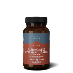 Terranova Astragalus, Elderberry & Garlic Complex 100 Vegetarian Capsules