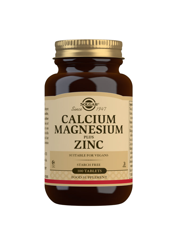 Solgar Calcium Magnesium Plus Zinc Tablets - Your Health Store