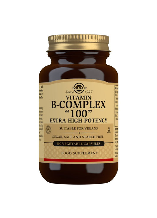 Solgar B Complex 100 Extra High Potency Vegetable Capsules Supplements