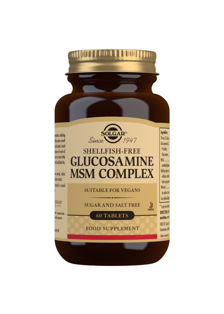 Solgar Glucosamine MSM Complex (Shellfish-Free) 60 tablets