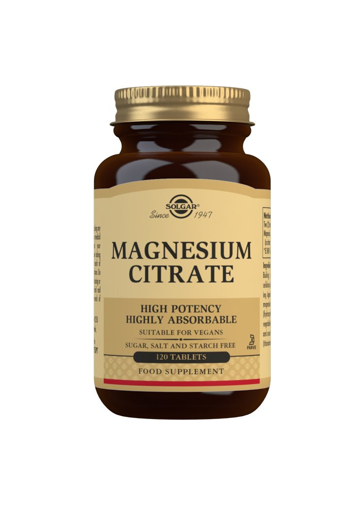 Solgar Magnesium Citrate 120 Tablets Supplements