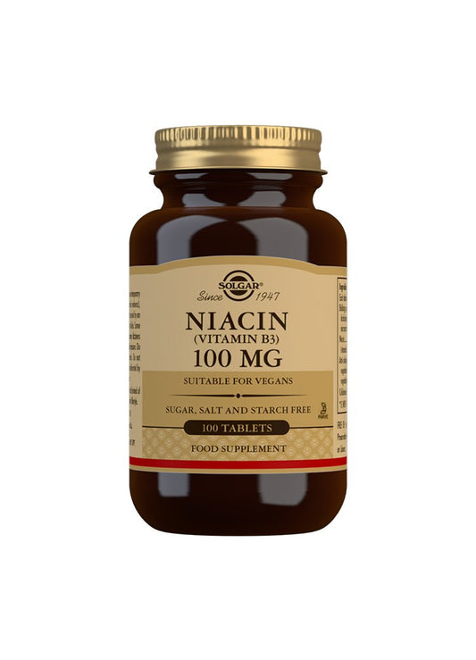 Solgar Niacin 100mg Tablets 100 - Your Health Store