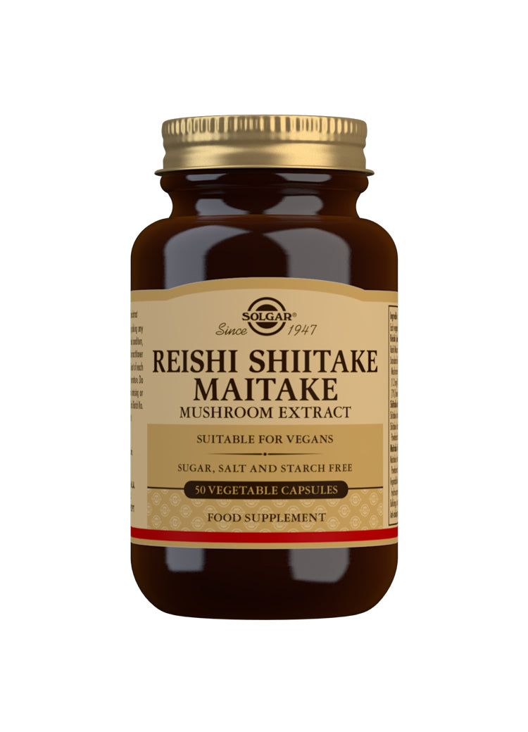 Solgar Reishi Shiitake Maitake Mushroom Extract Supplements