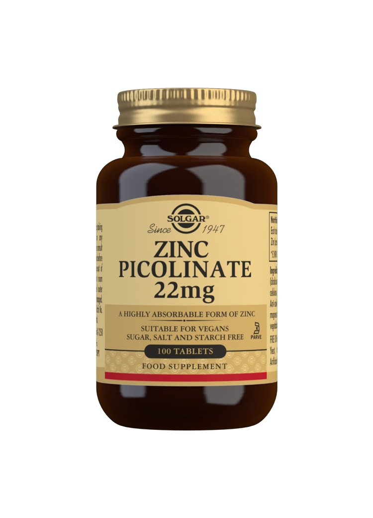 Solgar Zinc Picolinate 22Mg 100 Supplements