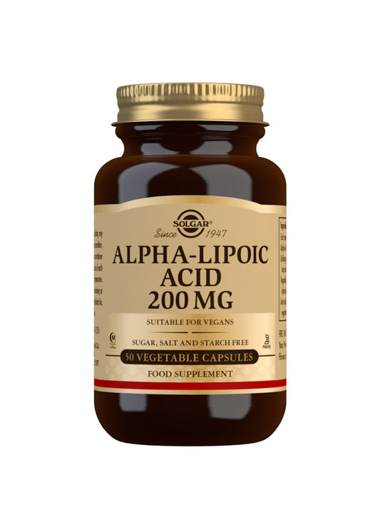 Solgar Alpha-Lipoic Acid ALA 200mg 50caps