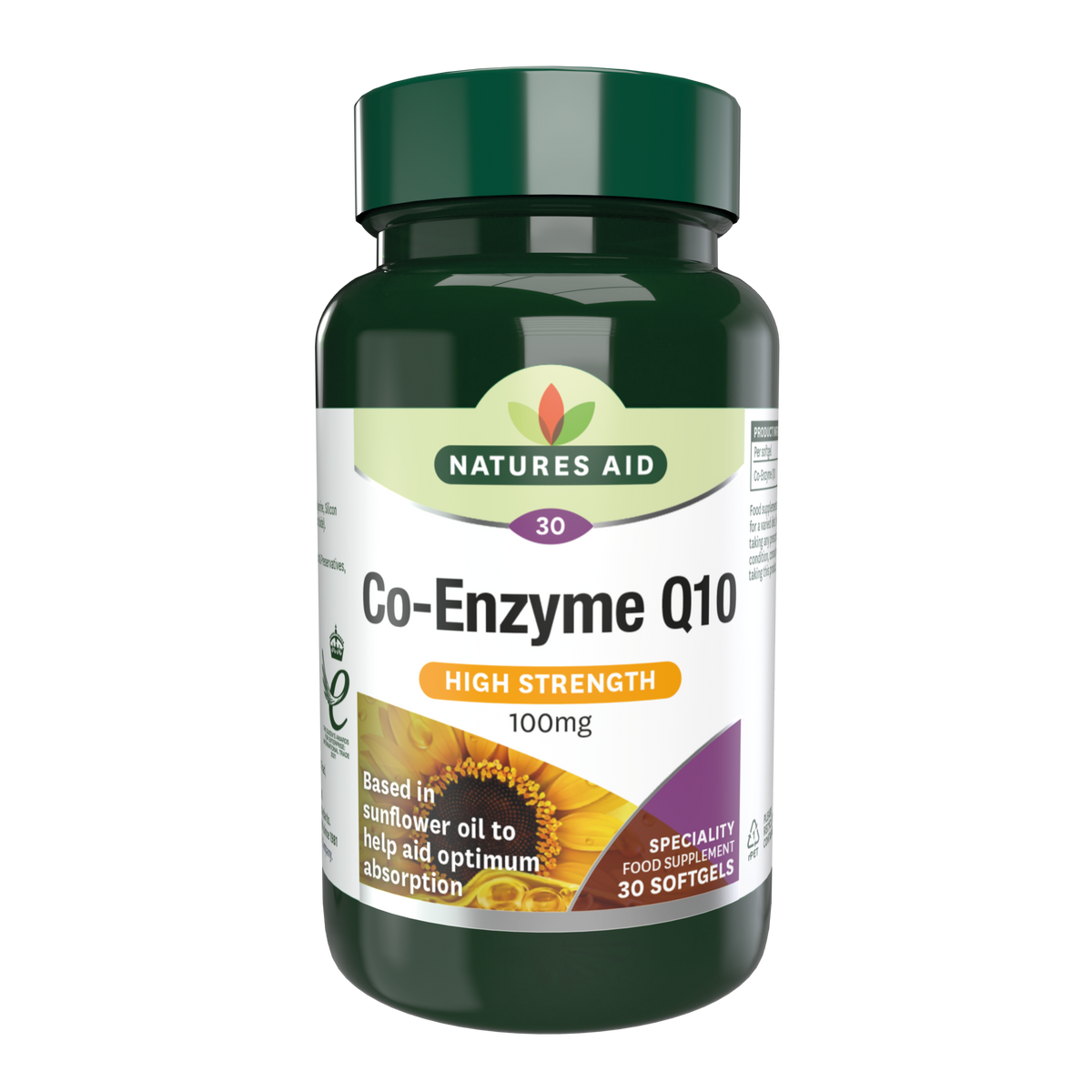Natures Aid Co Enzyme Q10 100Mg 30