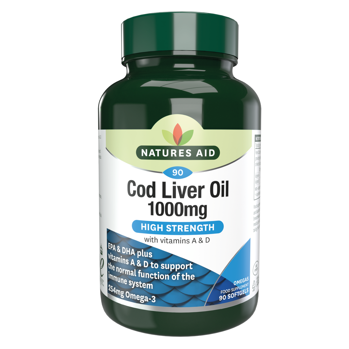 Natures Aid Cod Liver Oil 1000Mg 90