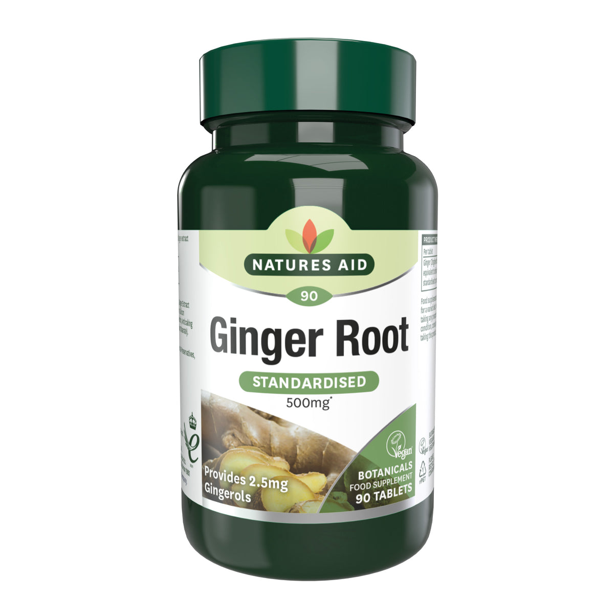 Natures Aid Ginger Root 500mg (90)