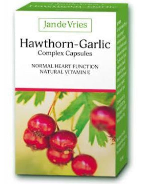 Jan de Vries Hawthorn/Garlic Capsules - Your Health Store