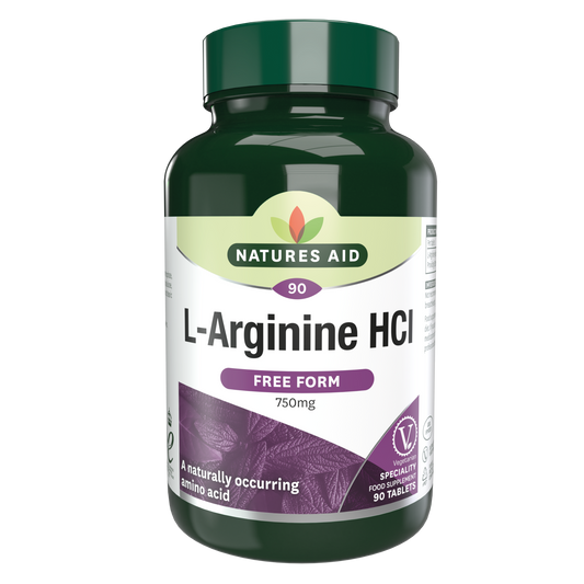 Natures Aid L-Arginine HCl 750mg (90)