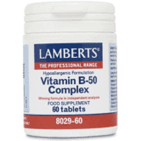 Lamberts B-50 Complex 60 Tablets Vitamins