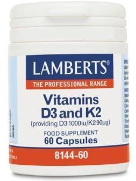 Lamberts D3 + K2 (60) - Your Health Store