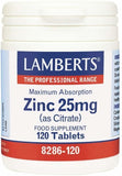 Lamberts Zinc 25Mg 120 Supplements