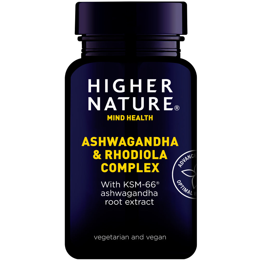 Higher Nature Ashwaganda & Rhodiola  30 capsules