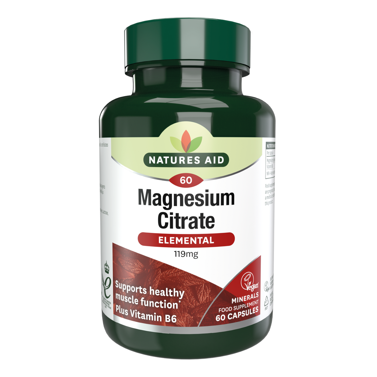 Natures Aid Magnesium Citrate 750mg (60)